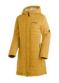 Winterjacke Maier Sports "LAERKE 2.0", Damen, Gr. 36, gelb (sonnengelb), 100% Polyester, regular fit, Jacken Winterjacke, Damen Mantel, atmungsaktiver Wintermantel mit Kapuze, wasserdicht
