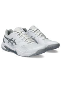 Tennisschuh asics "GEL-DEDICATE 8", Damen, Gr. 40, wei&szlig;, Synthetik, Textil, Schuhe Tennisschuh, Multicourt-Schuh, Allcourt-Schuh, Topseller
