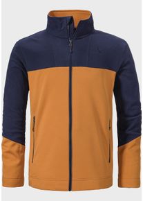 Sch&ouml;ffel Strickfleece-Pullover SCH&Ouml;FFEL "Urban Fleece Jk Style Karif MNS", Herren, Gr. 48, gelb (5735, gelb), Oberstoff : 100% Polyester, Basic, hoch geschlossener Ausschnitt, Pullover Strickfleece-Pullover
