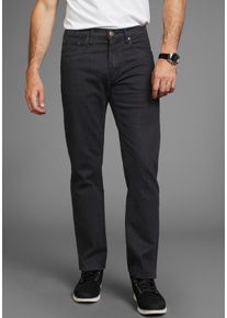 Stretch-Jeans Arizona, Herren, Gr. 31, L&auml;nge 32, schwarz, Denim/Jeans, Obermaterial: 98% Baumwolle, 2% Elasthan, unifarben, Basic, straight fit lang, Jeans Stretch-Jeans, gerade geschnittenes Bein, niedrige Leibh&ouml;he, Topseller