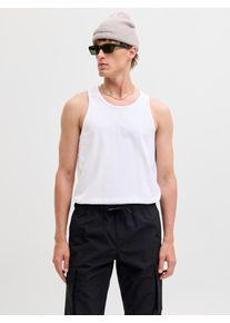 Jack & Jones Muscleshirt JACK & JONES "JJEORGANIC BASIC TANKTOP NOOS", Damen, Gr. XXL, hellwei&szlig;, Jersey, Obermaterial: 100% Baumwolle, unifarben, normal, Rundhals, Shirts Muscleshirt, Baumwolle, Rundhalsausschnitt