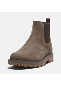 Chelseaboots Timberland "BRITTON ROADMID CHELSEA BOOT", Herren, Gr. 43,5, braun (medium braun nubuck), Leder, Schuhe Chelseaboots, Stiefelette, Winterschuhe, Ankle Boots