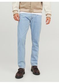 Jack & Jones Loose-fit-Jeans JACK & JONES "JJICHRIS JJORIGINAL SQ 738 NOOS", Herren, Gr. 38, L&auml;nge 34, blau denim, Denim/Jeans, Obermaterial: 100% Baumwolle, unifarben, relaxed fit, Jeans Loose-fit-Jeans, mit Faded-Effekten