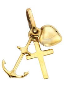 Kettenanh&auml;nger Firetti "Schmuck Geschenk Gold 333 Halsschmuck Anh&auml;nger f&uuml;r Halskette", gold (gelbgoldfarben), Schmuckanh&auml;nger, Damen, Gelbgold 333, 0,6 g, Kettenanh&auml;nger