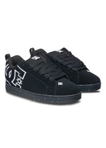 Sneaker DC Shoes "Court Graffik", Herren, Gr. 9(42), schwarz, schwarz, recycled, Obermaterial:Obermaterial: Leder (Kuh) / Futter: Textil / Au&szlig;ensohle: Gummi;, Schuhe Sneaker