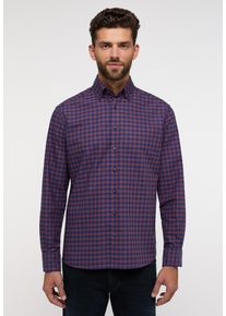 Langarmhemd Eterna "REGULAR FIT", Damen, Gr. XXL, US-Gr&ouml;&szlig;en, blau (navy), 70% cotton, 30% Lyocell, normal, Manschette, Hemden Langarmhemd