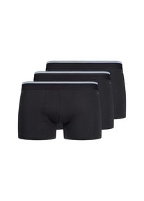 Slip Skiny "Cotton Multipack", Herren, Gr. L, schwarz, Obermaterial: 95% Baumwolle, 5% Elasthan, unifarben mit Farbeinsatz, normal, Unterhosen Slip, klassisch, basic, elastisch, bequem, Baumwollmix, Topseller