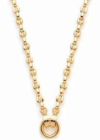 Charm-Kette Leonardo "Halskette Romea Clip&Mix" Gr. 50, gold (gelbgoldfarben), Halsketten, Damen, 50, Edelstahl, L: 50 B: 6mm, Charm-Kette, B:6mm