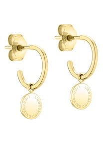 Paar Creolen Liebeskind Berlin "Schmuck Geschenk Gold 375 Ohrringe Gold Collection", gold (gelbgoldfarben), Ohrringe, Damen, Gelbgold 375, Paar Creolen, Einh&auml;nger abnehmbar