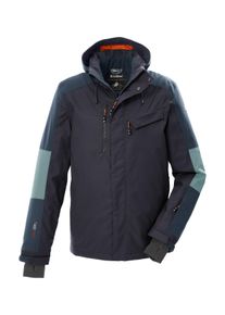 Skijacke Killtec "KSW 257 MN SKI JCKT", Herren, Gr. M, grau, Obermaterial: 100% Polyester;Futter: 100% Polyester;F&uuml;llung: 100% Polyester, Jacken Skijacke, Skijacke: Wasserdicht, atmungsaktiv, abnehmbare Kapuze, Schneefang