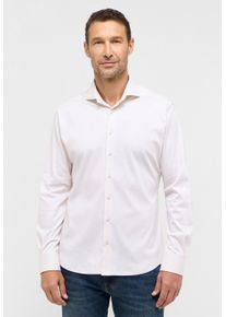 Langarmhemd Eterna "MODERN FIT", Damen, Gr. 46, Normalgr&ouml;&szlig;en, off, wei&szlig;, Jersey, 100% Baumwolle, tailliert, Manschette, Hemden Langarmhemd, NON IRON (b&uuml;gelfrei)