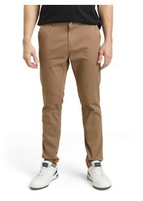 Chinohose Tom Tailor, Herren, Gr. 33, L&auml;nge 32, caribou beige, Web, Obermaterial: 98% Baumwolle, 2% Elasthan. Futter: 65% Polyester, 35% Baumwolle, unifarben, slim fit lang, Hosen Chinohose, mit Stretch
