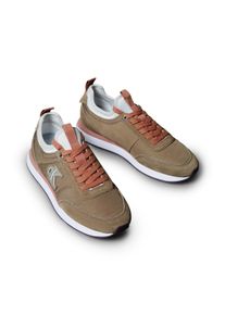 Slip-On Sneaker Calvin Klein Jeans "RETRO RUNNER SOCK LACEUP MIX MAT", Damen, Gr. 41, taupe, altrosa, grau, Textil, Veloursleder, kontrastfarbene Details, Schuhe Slip-On Sneaker, Schlupfschuh, Freizeitsneaker, Halbschuh mit CK-Logo seitlich