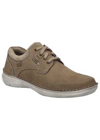 Schn&uuml;rschuh Josef Seibel "New Anvers 36", Herren, Gr. 40, beige (sand), Leder, Schuhe Schn&uuml;rschuh, Sneaker, Komfortschuh, Halbschuh mit Kontrastn&auml;hten, Weite K, Topseller