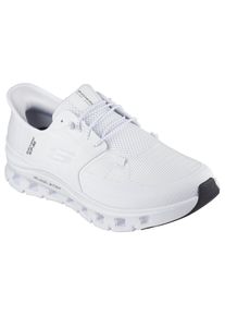 Slip-On Sneaker Skechers "GLIDE-STEP PRO", Herren, Gr. 47,5, wei&szlig;, Textil, unifarben, Schuhe Slip-On Sneaker, Laufschuh, Trainingsschuh mit flexibler Traktionslaufsohle, Topseller