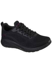 Sneaker Skechers "BOBS SQUAD CHAOS FACE OFF", Damen, Gr. 35, schwarz, Textil, Schuhe Sneaker, Freizeitschuh, Halbschuh, Schn&uuml;rschuh mit Komfort-Innensohle