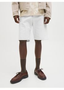 Jack & Jones Relaxshorts JACK & JONES "JJIALEX JJORIGINAL SHORTS SBD 300 SN", Damen, Gr. XXL, N-Gr, wei&szlig; (cloud dancer), Web, Obermaterial: 100% Baumwolle, unifarben, relaxed fit knielang, Hosen Relaxshorts, Baumwolle, relaxed fit