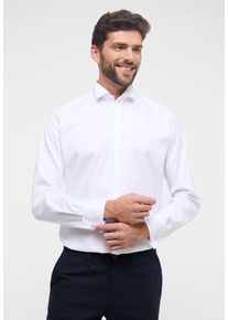 Langarmhemd Eterna "MODERN FIT", Damen, Gr. 45, Normalgr&ouml;&szlig;en, wei&szlig;, Twill, 100% cotton, tailliert, Umschlagmanschette, Hemden Langarmhemd, NON IRON (b&uuml;gelfrei)