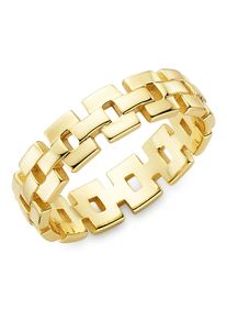 Fingerring "Schmuck Geschenk Silbering strukturiert" Gr. 58, gold (gelbgoldfarben), ANISTON JEWELRY & WATCHES, Fingerringe, Damen, 58, Silber 925 (Sterlingsilber), 5,5mm, Fingerring