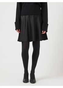 Minirock Y.A.S "YASPELLA HW VOLUME SHORT SKIRT S. NOOS", Damen, Gr. 38, schwarz, Web, Obermaterial: 97% Polyester, 3% Elasthan, unifarben, kurz, R&ouml;cke Minirock