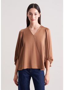 Tunika Seidensticker, Damen, Gr. 42, camel, 75% Acetat, 25% Polyester, unifarben, Tuniken Tunika