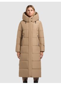 Steppmantel Khujo "SOULANI5 MATT", Damen, Gr. M (38), cookie beige, Steppware, Obermaterial: 100% Polyester. Futter: 100% Nylon. Wattierung: 100% Polyester, unifarben, wadenlang, elastischer Bund, M&auml;ntel Steppmantel