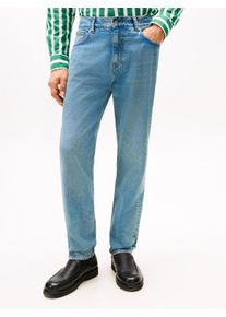 Tapered-fit-Jeans Tommy Hilfiger "HARLEM", Herren, Gr. 31, L&auml;nge 34, ed light blau, Denim/Jeans, Obermaterial: 100% Baumwolle, Jeans Tapered-fit-Jeans, mit Fade-Effekten