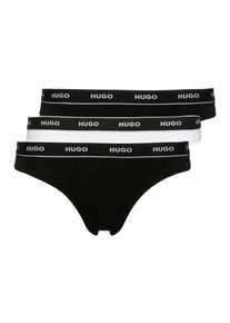 String HUGO UNDERWEAR "TRIPLET THONG STRIPE", Damen, Gr. XS, 3 Stk., bunt (open miscellaneous 970), Jersey, Obermaterial: 95% Baumwolle, 5% Elasthan, k&ouml;rpernah, Unterhosen String, mit HUGO Logo-Elastikbund