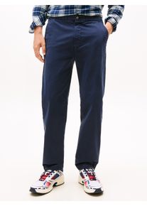 Chinohose Tommy Jeans "SONNY", Herren, Gr. 36, L&auml;nge 30, schwarz night navy, Web, Obermaterial: 96% Baumwolle, 4% Elasthan, Hosen Chinohose, Tapered Fit