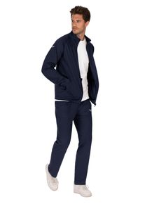 Jogginganzug TRIGEMA "TRIGEMA Freizeitanzug-Set", Herren, Gr. XL, blau (navy), Single Jersey, 100% Baumwolle, Sportanz&uuml;ge Jogginganzug