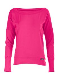Oversize-Shirt WINSHAPE "Longsleeve WS2", Damen, Gr. XS, pink, 90% Baumwolle, 10% Elasthan, U-Boot-Ausschnitt, Shirts Oversize-Shirt