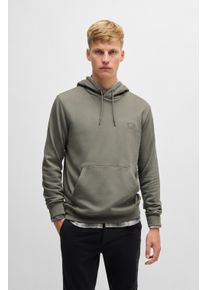 Kapuzensweatshirt BOSS Orange "Wetalk", Herren, Gr. M, open grau076, Sweatware, Obermaterial: 100% Baumwolle, regular fit h&uuml;ftlang, hoch geschlossener Ausschnitt, weit B&uuml;ndchen, Sweatshirts Kapuzensweatshirt, mit gesticktem BOSS Markenlabel
