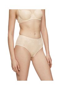Shapingslip Triumph "Amourette Charm", Damen, Gr. 46, beige (creamy dream), Microtouch, Obermaterial: 76% Polyamid, 24% Elasthan, figurbetont, Unterhosen Shapingslip, Stretch-Spitze, h&uuml;ftig geschnitten, leicht formend, Topseller