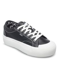 Sneaker Roxy "Cruizer Lx", Damen, Gr. 8(38), schwarz-wei&szlig; (schwarz, wei&szlig;), Obermaterial:Obermaterial: 96% Walkfrottier / Leinen / Microfaser, 2% Walkfrottier / 2% Metall, Futter: 100% Textil, Laufsohle: 100% Gummi;, Schuhe Sneaker