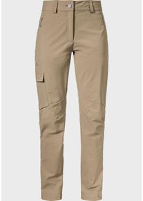Sch&ouml;ffel Outdoorhose SCH&Ouml;FFEL "Pants Kitzstein L", Damen, Gr. 46, Normalgr&ouml;&szlig;en, braun (4160, braun), Oberstoff: 95% Nylon 5% Elasthan, Hosen Outdoorhose