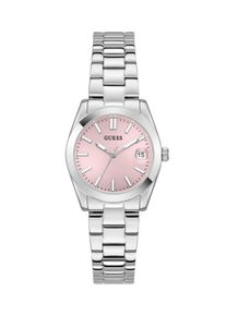 Quarzuhr Guess "ALICE", silber (silberfarben), Armbanduhren, Damen, Quarzuhr, Armbanduhr, Damenuhr, Edelstahlarmband, Datum, Kristallglas