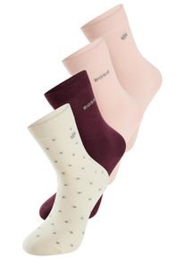 Socken BOSS "4P RS GiftShine", Damen, Gr. 36-42, open miscellaneous 960, Baumwollmischung, normal, Socken Socken, verst&auml;rkte Fersen- und Zehennaht, Rippb&uuml;ndchen