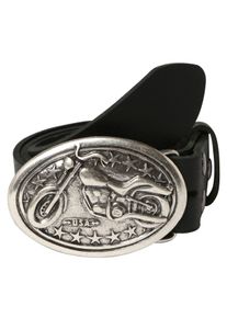 Koppelg&uuml;rtel RETTUNGSRING G&Uuml;RTEL, Damen, Gr. 100, schwarz, Leder, unifarben, G&uuml;rtel Koppelg&uuml;rtel