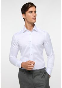 Langarmhemd Eterna "SLIM FIT", Damen, Gr. 38, Normalgr&ouml;&szlig;en, wei&szlig;, Twill, 100% Baumwolle, schmal, Manschette, Hemden Langarmhemd, NON IRON (b&uuml;gelfrei)