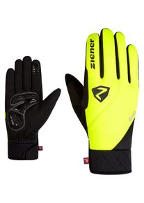 Multisporthandschuhe Ziener "DONNI GTX INF PR", Gr. 6,5, gelb (sonnengelb), Kunstfaser, Handschuhe Multisporthandschuhe