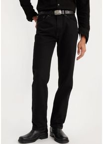 Levi's Straight-Jeans LEVI'S "505", Herren, Gr. 31, L&auml;nge 32, schwarz (regular schwarz), Denim/Jeans, Obermaterial: 100% Baumwolle, unifarben, regular fit lang, Jeans Straight-Jeans, REGULAR
