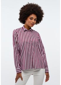 Klassische Bluse Eterna "CLASSIC FIT", Damen, Gr. 38, rot (rumba rot), Twill, 100% cotton, normal, Blusen Klassische Bluse
