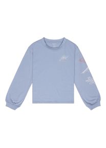 Langarmshirt Roxy "Orchidregular Go", M&auml;dchen, Gr. 12(148-156cm), blau blizzard, Obermaterial: 100% Walkfrottier;, Shirts Langarmshirt