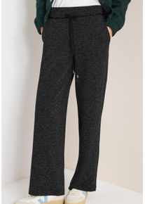 Schlupfhose Cecil "Style NEELE", Damen, Gr. XXL (46), L&auml;nge 28, schwarz, Web, Obermaterial: 51% Viskose, 32% Nylon, 12% Polyester, 5% Elasthan. Futter: 100% Polyester, meliert, loose fit lang, Hosen Schlupfhose, in melierter Optik