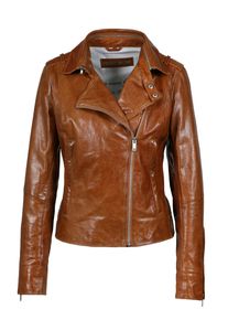 Lederjacke Freaky Nation "Glaze-FN", Damen, Gr. XS(34), braun, Oberstoff: 100% Leder; Futter: 100% Baumwolle, normal, Jacken Lederjacke