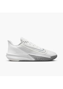 Basketballschuh Nike "PRECISION VII", Herren, Gr. 46, wei&szlig; (summit wei&szlig;, metallic silber), Synthetik, Textil, Schuhe Basketballschuh