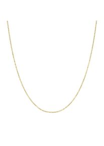 Gliederkette Liebeskind Berlin "Schmuck Geschenk Gold 375 Halskette Gold Collection Kugelkette", gold (gelbgoldfarben), Halsketten, Damen, Gelbgold 375, L: 41 B: 1mm, Gliederkette, B:1mm