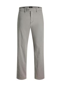 Jack & Jones Chinohose JACK & JONES "JPSTKANE HANK CHINO BF", Herren, Gr. 32, L&auml;nge 34, charcoal gray, Web, Obermaterial: 73% Baumwolle, 24% Polyester, 3% Elasthan, unifarben, relaxed fit kn&ouml;chellang, Hosen Chinohose