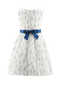 Sommerkleid happy girls, M&auml;dchen, Gr. 122, N-Gr, jeans blau, Web, Obermaterial: 65% Baumwolle, 35% Polyester. Futter: 100% Polyester, bedruckt, gebl&uuml;mt, festlich, Basic knieumspielend, Rundhals, Kleider Sommerkleid, Topseller