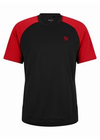 Funktionsshirt Ziener "NEMUEL-Z", Herren, Gr. 46, rot, Obermaterial: 85% Polyester, 15% Baumwolle; Obermaterial 2: 100% Polyester, Shirts Funktionsshirt